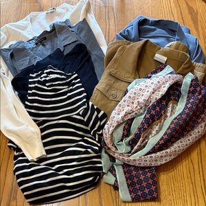 Striped Black and White Women's Top